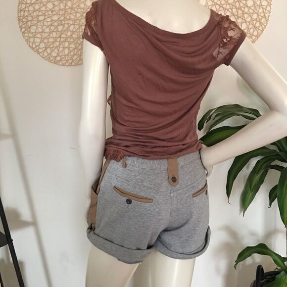 ASOS Leather/2 toned pocket shorts - Picture 5 of 7